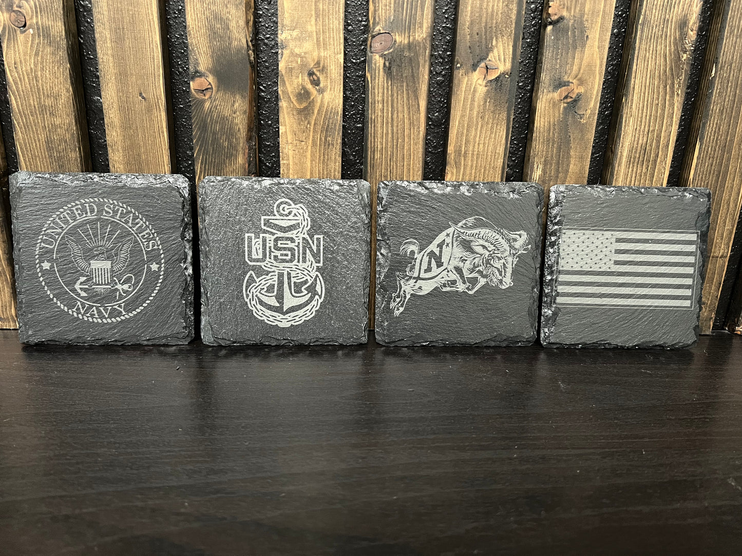 Slate Coaster Set - Square